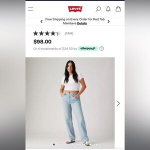 Levi 501 90s, Light Blue, W26 L30